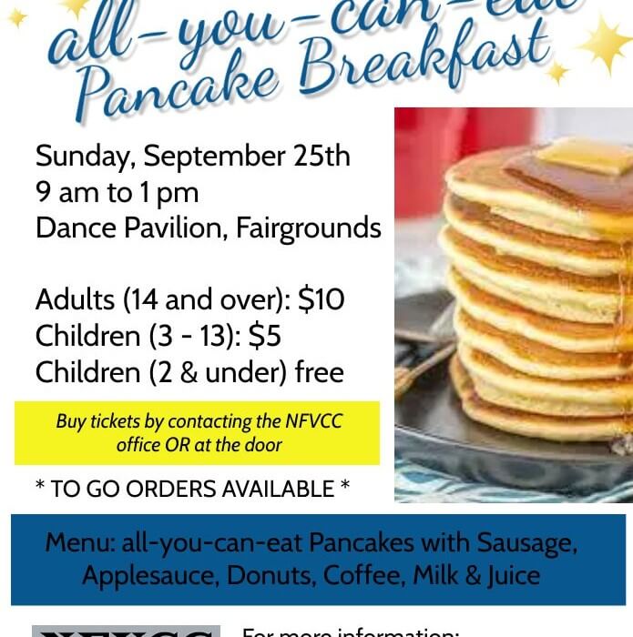 Post Photo for All You Can Eat Pancake Breakfast – fundraiser for the NFVCC