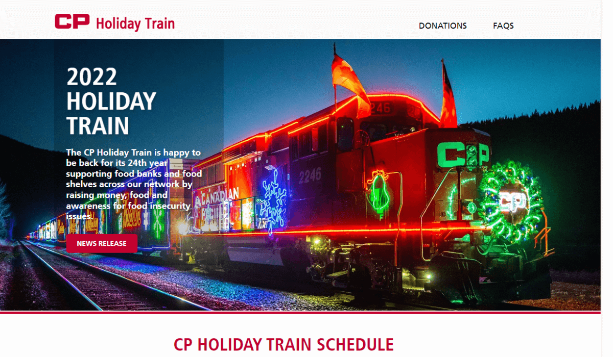 Post Photo for CP Holiday Train returns to the rails 2022