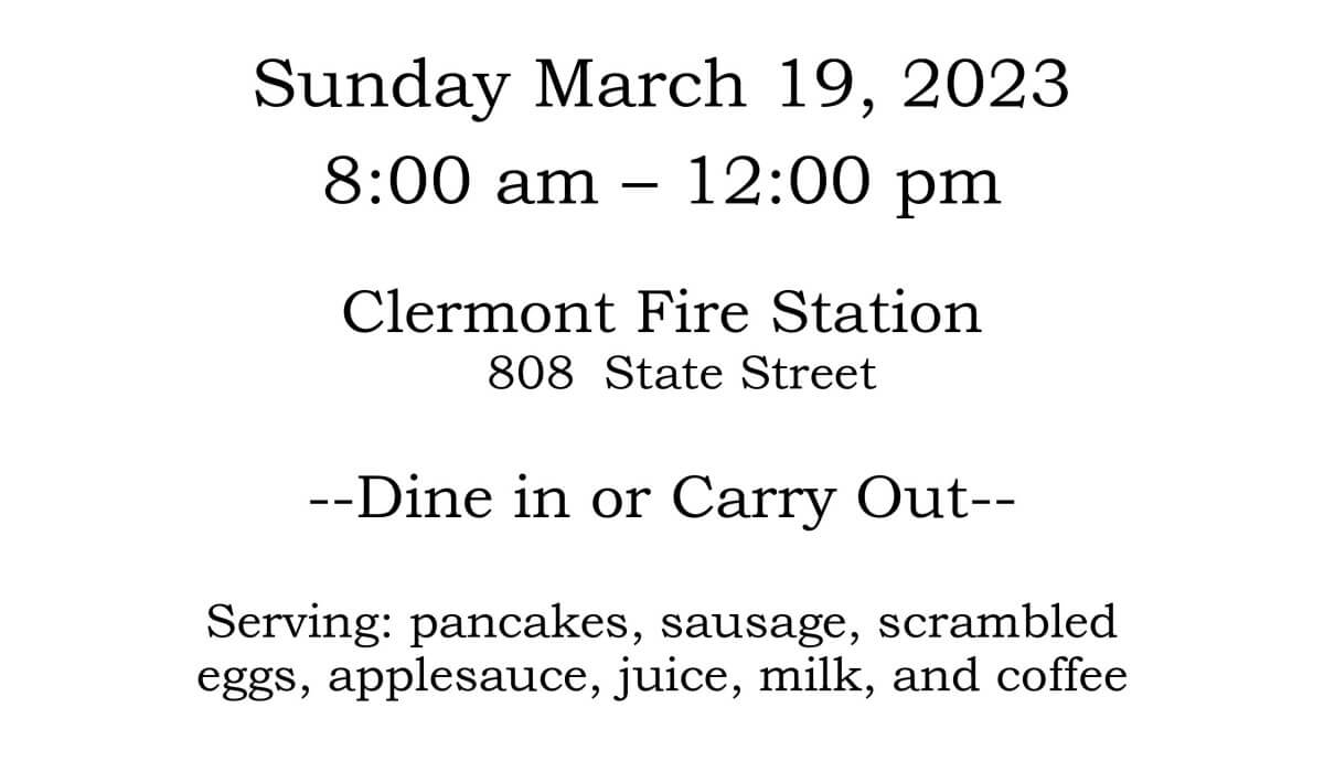 Post Photo for Clermont EMT Free Will Donation Pancake Breakfast